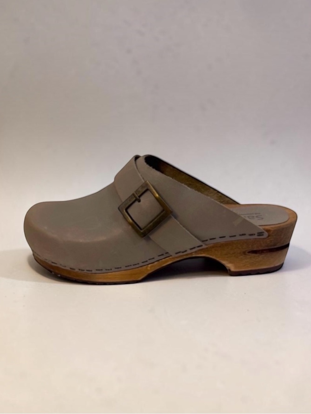 Sanita Urban Anthracite Platform Clogs Size 39